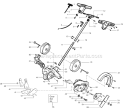 Page B Diagram and Parts List for PE550  Weed Eater Trimmer